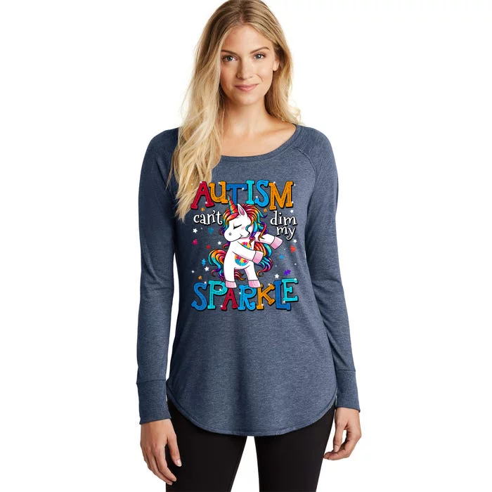 Autism Awareness Unicorn For Autism Women's Perfect Tri Tunic Long Sleeve Shirt