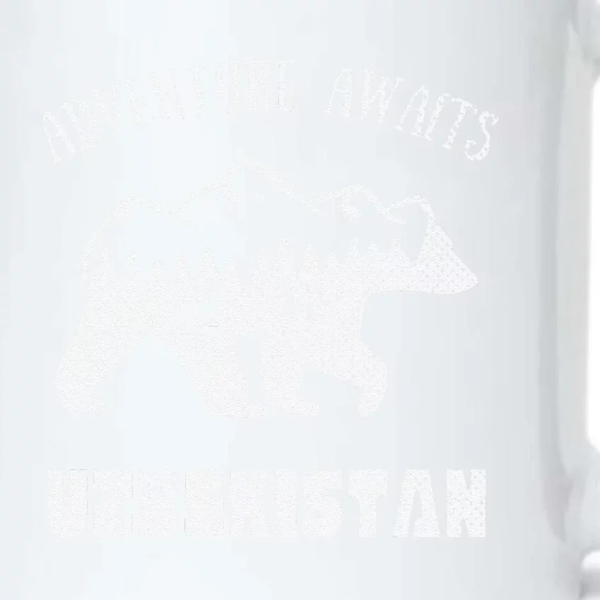 Adventure Awaits Uzbekistan Outdoors Uzbekistan Vacation Black Color Changing Mug