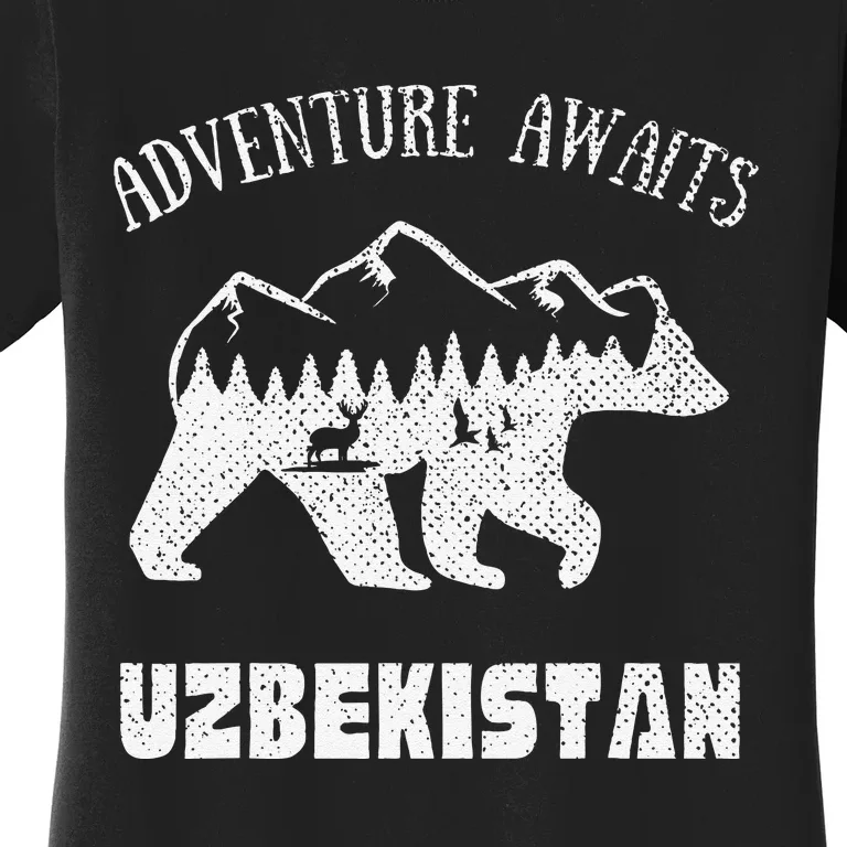 Adventure Awaits Uzbekistan Outdoors Uzbekistan Vacation Women's T-Shirt