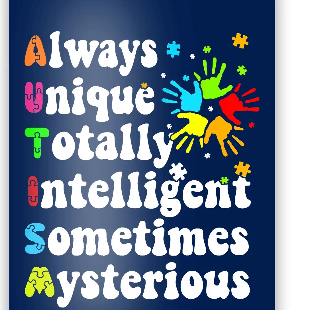 Always Unique Awesome Autism Awareness Supporters Poster by The Perfect  Presents - Pixels