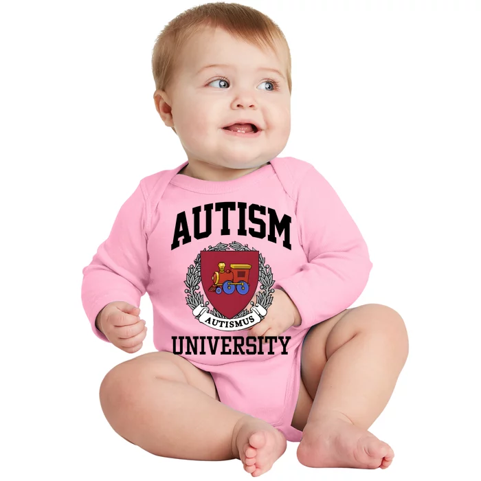 Autism Autismus University Autism Awareness Lover Baby Long Sleeve Bodysuit