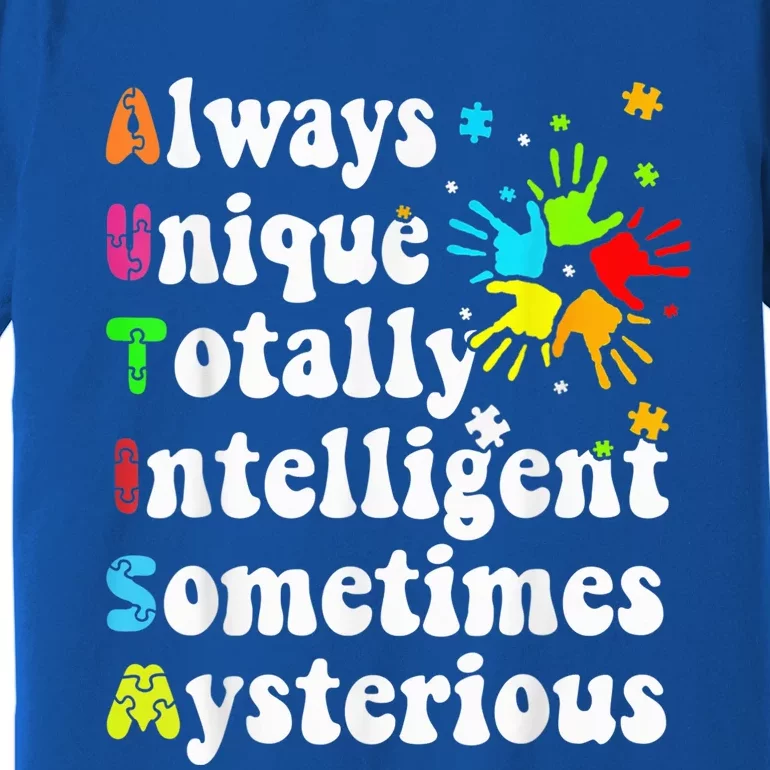 Autism Awesome Unique Special Autism Awareness Month Premium T-Shirt