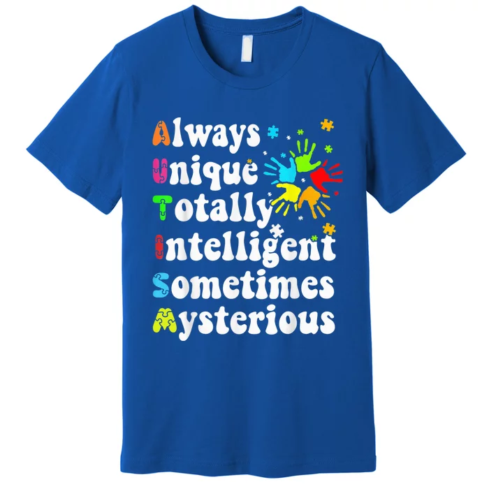 Autism Awesome Unique Special Autism Awareness Month Premium T-Shirt