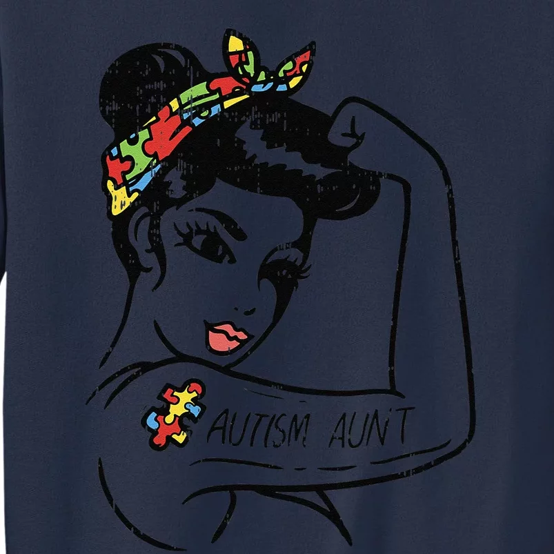 Autism Aunt Unbreakable Autistic Awareness Gift Auntie Sweatshirt