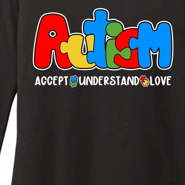 Autism Accept Understand Love Awareness Womens CVC Long Sleeve Shirt