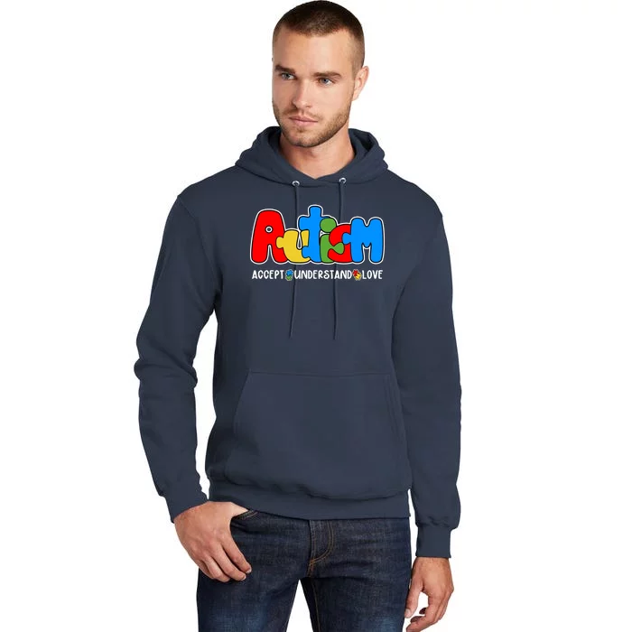 Autism Accept Understand Love Awareness Tall Hoodie