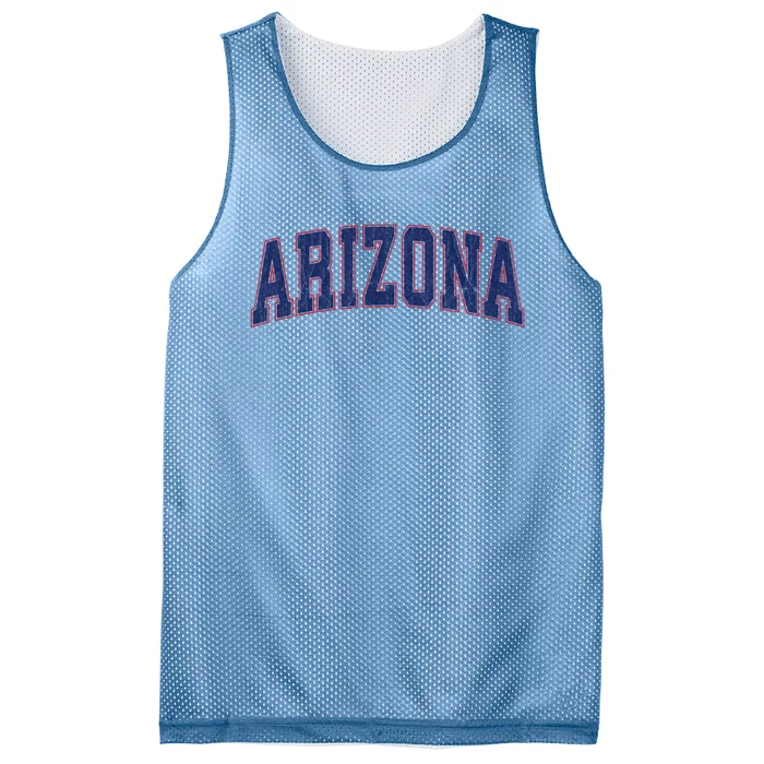 Arizona Az Vintage Athletic Sports Mesh Reversible Basketball Jersey Tank