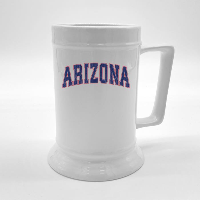 Arizona Az Vintage Athletic Sports Front & Back Beer Stein