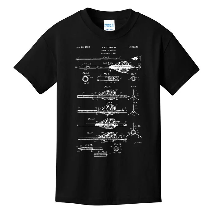 Archery Arrows Vintage Design Compound Bow Kids T-Shirt