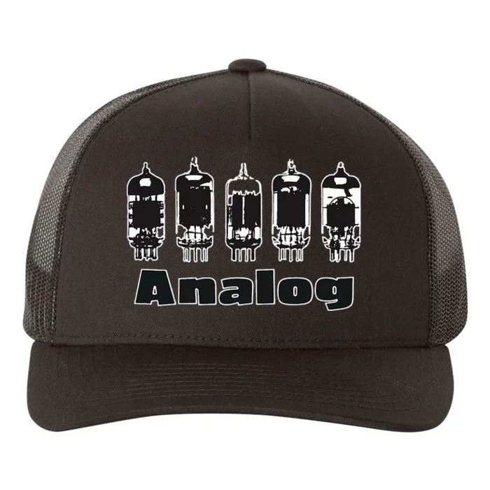 Aesthetic Analog Vacuum Tubes Audio Design Yupoong Adult 5-Panel Trucker Hat