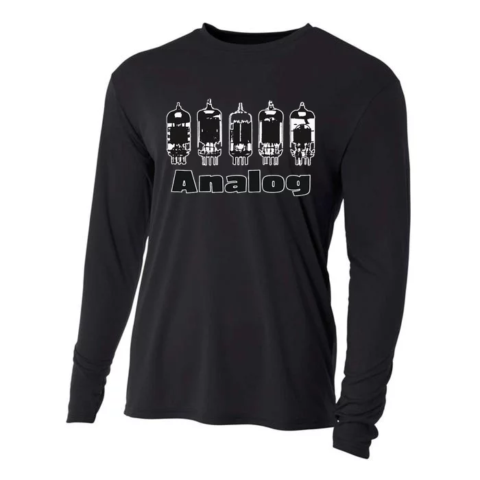 Aesthetic Analog Vacuum Tubes Audio Design Cooling Performance Long Sleeve Crew