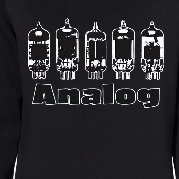 Aesthetic Analog Vacuum Tubes Audio Design Womens California Wash Sweatshirt