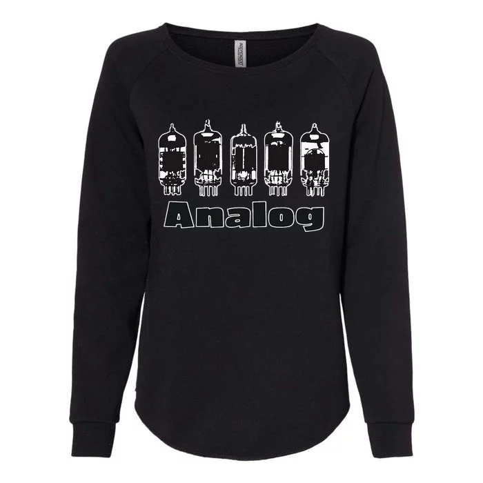 Aesthetic Analog Vacuum Tubes Audio Design Womens California Wash Sweatshirt