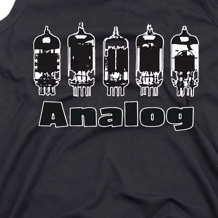 Aesthetic Analog Vacuum Tubes Audio Design Tank Top