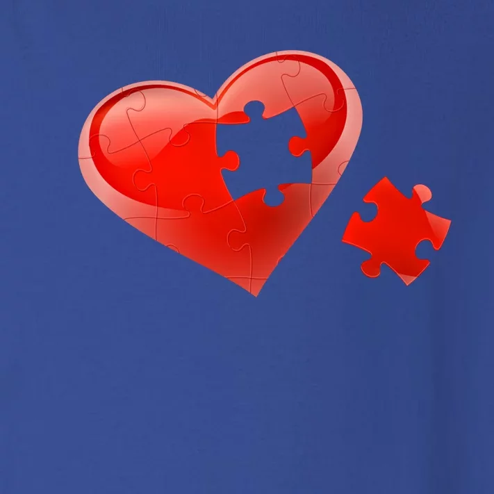 Autism Awareness Valentines Day Love Heart Puzzle Piece Gift Toddler Long Sleeve Shirt