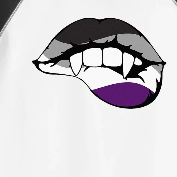 Asexual Ace Vampire Lips Fangs Costume Easy Halloween Toddler Fine Jersey T-Shirt