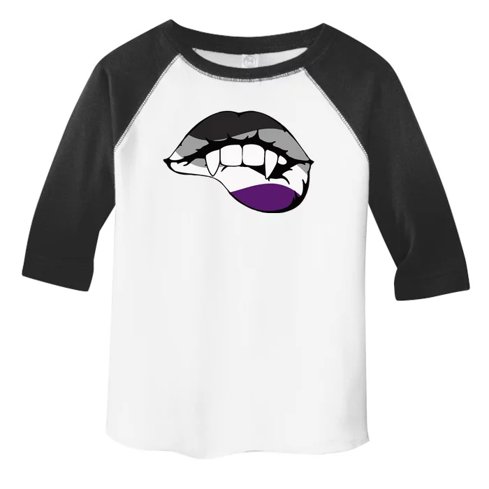 Asexual Ace Vampire Lips Fangs Costume Easy Halloween Toddler Fine Jersey T-Shirt