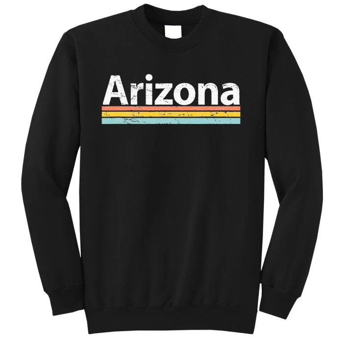 Arizona AZ Vintage Worn Design Retro Stripes Classic Tall Sweatshirt