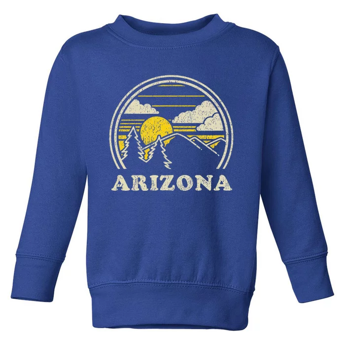 Arizona AZ Vintage Hiking Mountains Toddler Sweatshirt