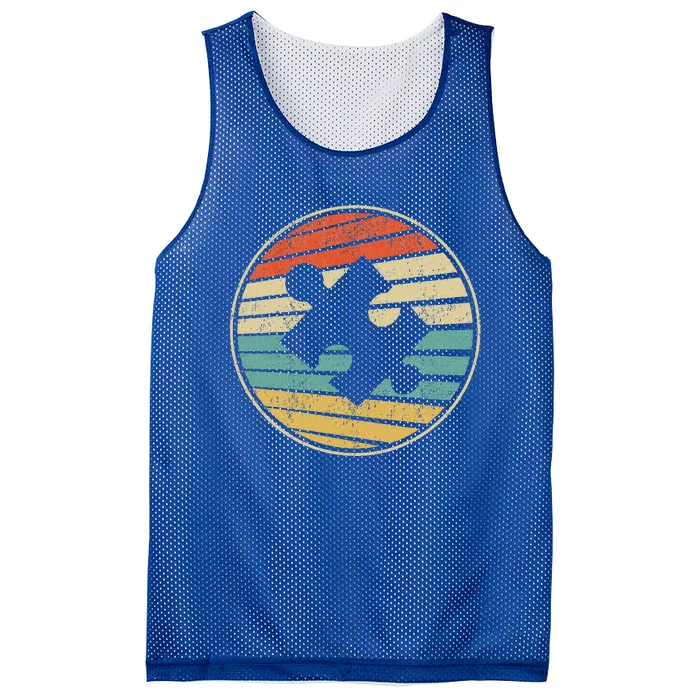 Autism Awareness Vintage 70s 80s Autism Mom Mesh Reversible Basketball Jersey Tank