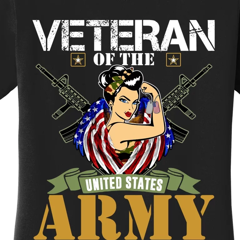 American Army Veteran Female U.S. Army Veteran Gifts Women's T-Shirt