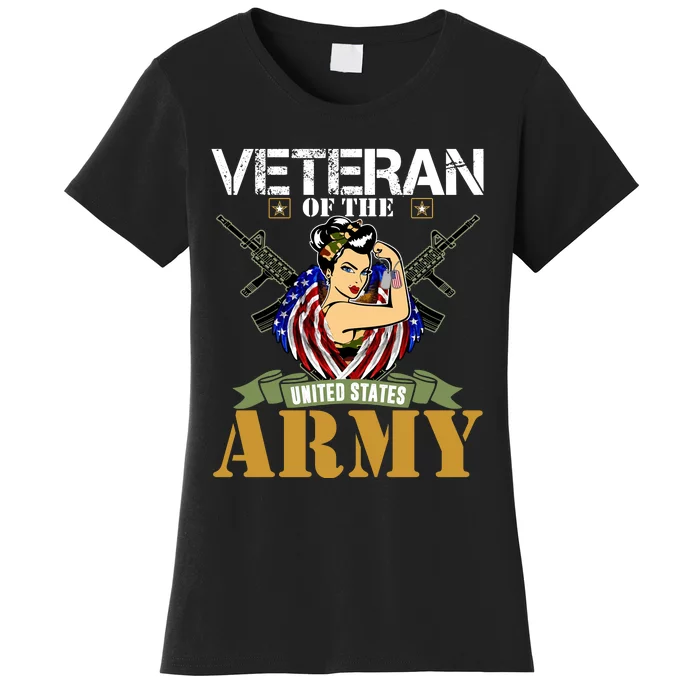 American Army Veteran Female U.S. Army Veteran Gifts Women's T-Shirt