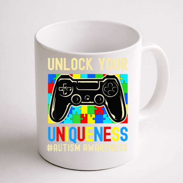 Autism Awareness Video Game Controller Gamer Front & Back Coffee Mug