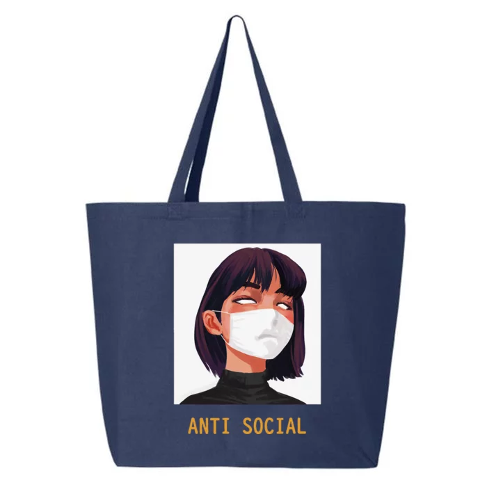 Antisocial Aesthetic Vaporwave Anime Japanese Goth 25L Jumbo Tote