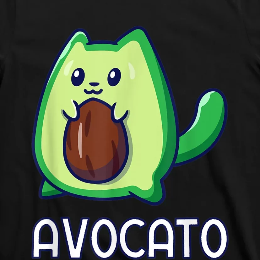 Avogato Avocado Vegan Cat T-Shirt