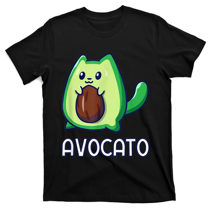 Avogato Avocado Vegan Cat T-Shirt