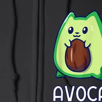 Avogato Avocado Vegan Cat Full Zip Hoodie