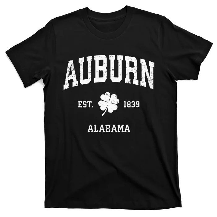 Auburn Alabama Vintage Shamrock Sports T-Shirt