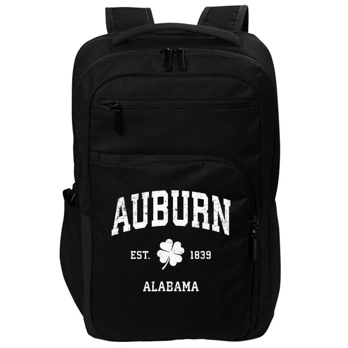 Auburn Alabama Vintage Shamrock Sports Impact Tech Backpack