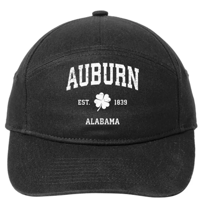 Auburn Alabama Vintage Shamrock Sports 7-Panel Snapback Hat