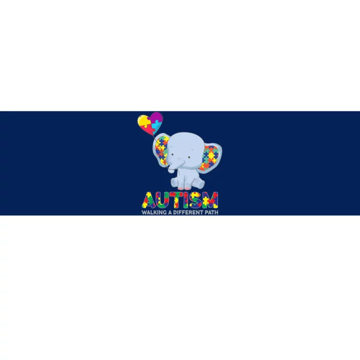 Autism Awareness Walking A Different Path Elephant Bumper Sticker