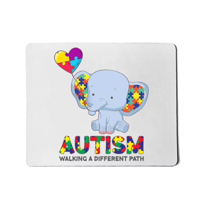 Autism Awareness Walking A Different Path Elephant Mousepad