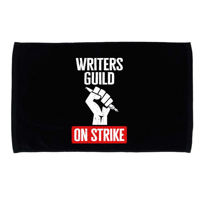 Actors And Writers On Strike I Stand With Writers Guild WGA Microfiber Hand Towel