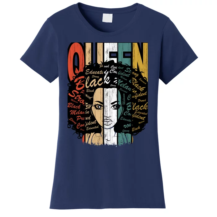 African American Woman Queen Funny African American Girl Women's T-Shirt