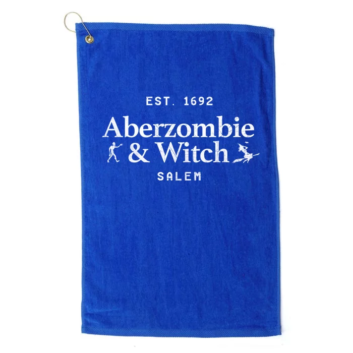 Aberzombie And Witch Est 1692 Salem Cute Cute Gift Cool Gift Platinum Collection Golf Towel