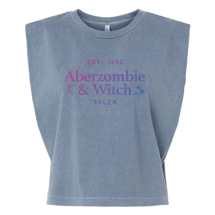 Aberzombie And Witch Est 1692 Salem Cute Gift Garment-Dyed Women's Muscle Tee