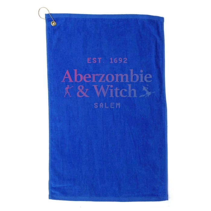 Aberzombie And Witch Est 1692 Salem Cute Gift Platinum Collection Golf Towel