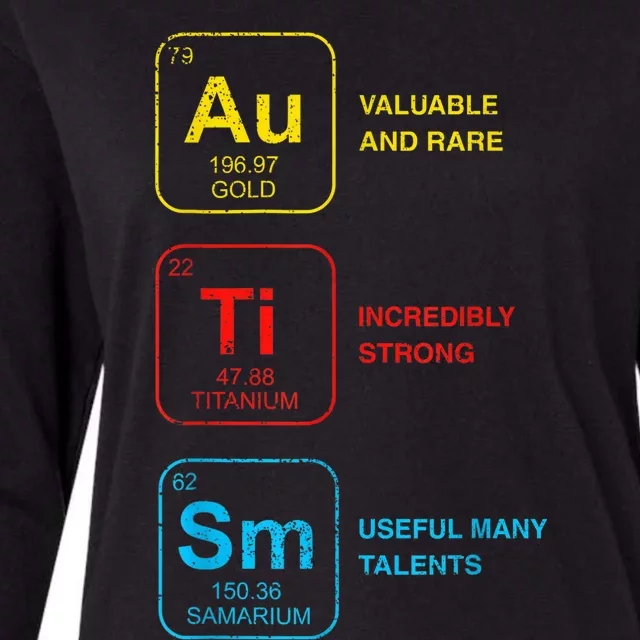 Autism Awareness Wo  kid Elements Periodic Table ASD Womens Cotton Relaxed Long Sleeve T-Shirt