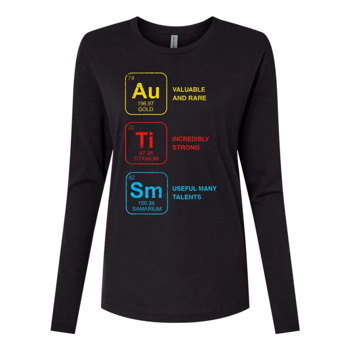 Autism Awareness Wo  kid Elements Periodic Table ASD Womens Cotton Relaxed Long Sleeve T-Shirt