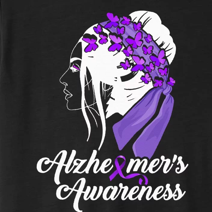 Alzheimer´s Awareness Women Butterfly ChromaSoft Performance T-Shirt