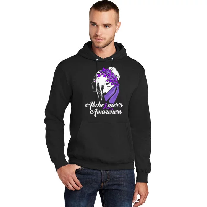 Alzheimer´s Awareness Women Butterfly Tall Hoodie