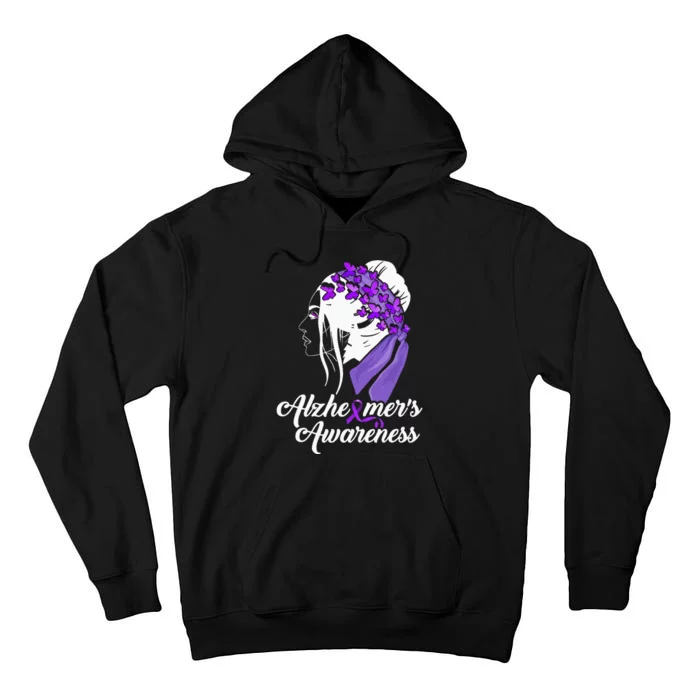 Alzheimer´s Awareness Women Butterfly Tall Hoodie