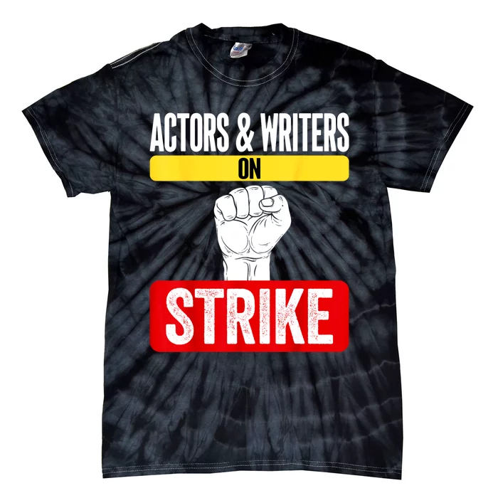 Actors And Writers On Strike I Stand With Writers Guild WGA Tie-Dye T-Shirt