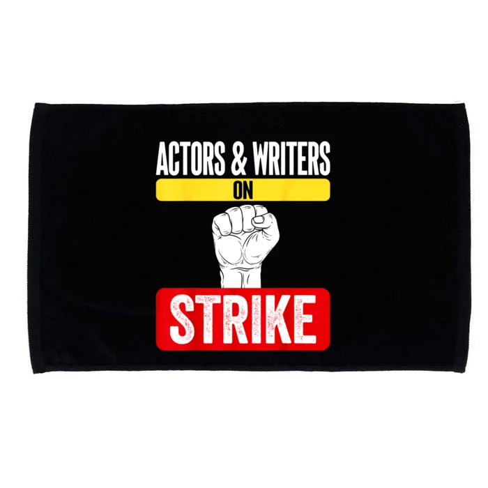 Actors And Writers On Strike I Stand With Writers Guild WGA Microfiber Hand Towel