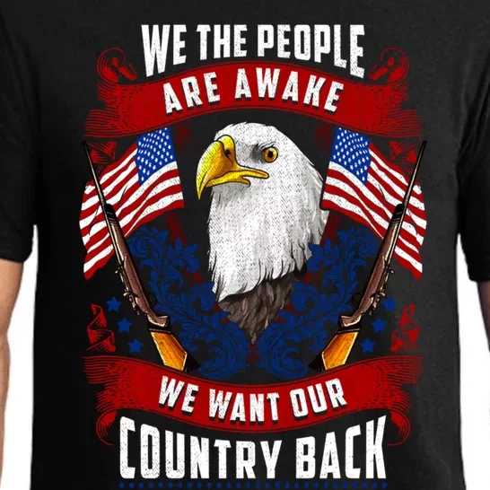 Awake Americans Want Our Country Back Fight For Freedom Usa Gift Pajama Set