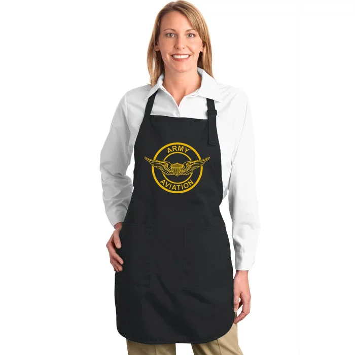 Army Aviation Wings Patch Full-Length Apron With Pocket